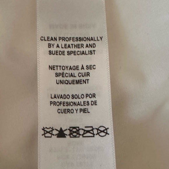 NWT Frame Cream Nina Leather Mini Dress - Picture 6 of 8